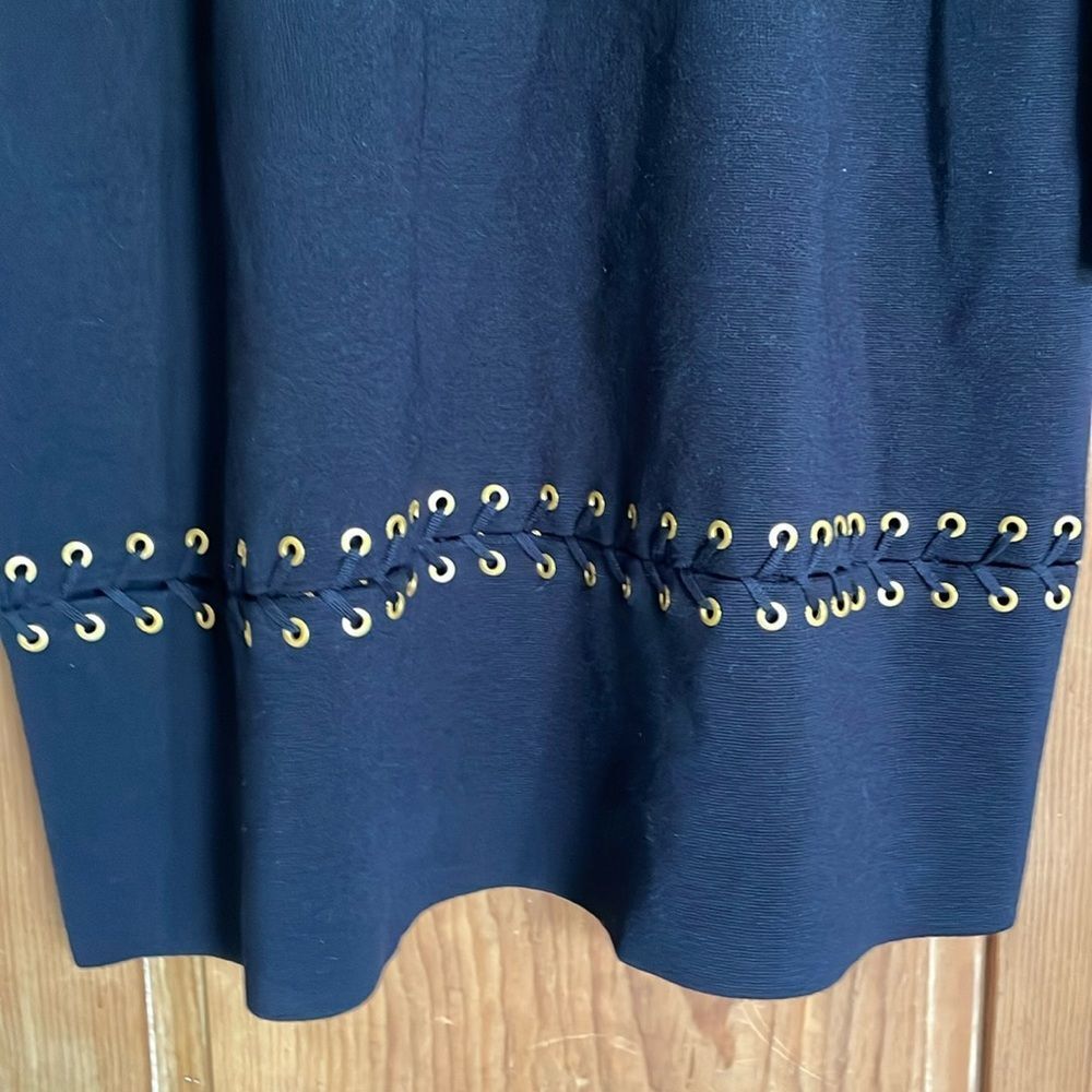 Tory Burch Harley black laced long sleeve wool sweater dress NWT - Picture 5 of 10